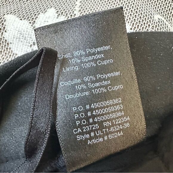 Aritzia Babaton Cohen Faux Suede Pull Up Cropped Trouser Pants in Black Size 6 - Picture 12 of 14